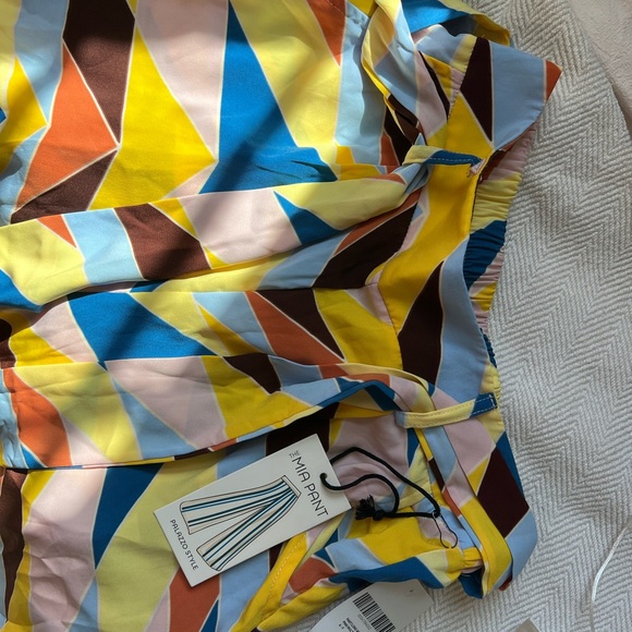 Long Woven Multicolor Pants - Picture 2 of 5